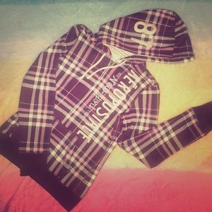 Plaid Aeropostale girls zip up